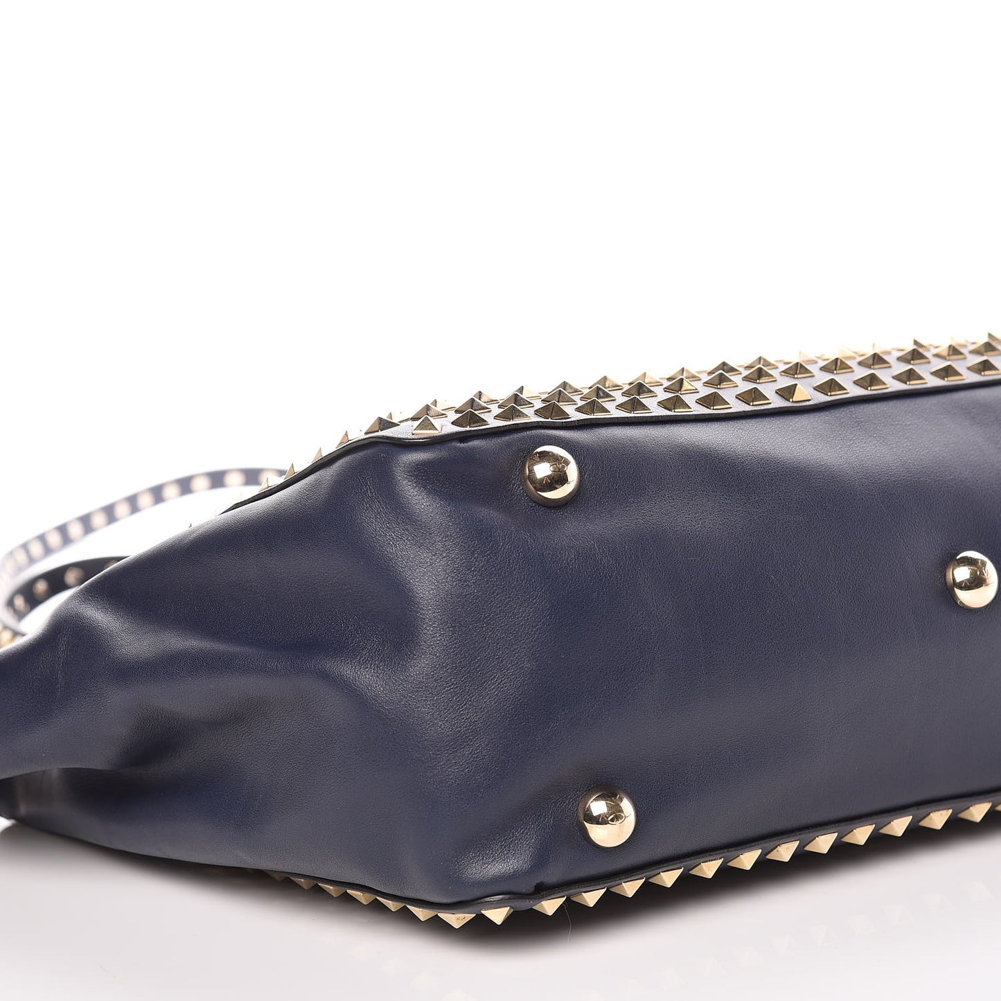 Vitello Medium Rockstud All Over Tote Marine