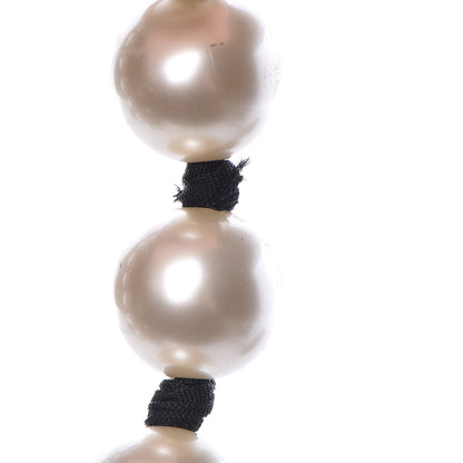 Chanel Pearl Long CC Necklace Gold 8 of 11