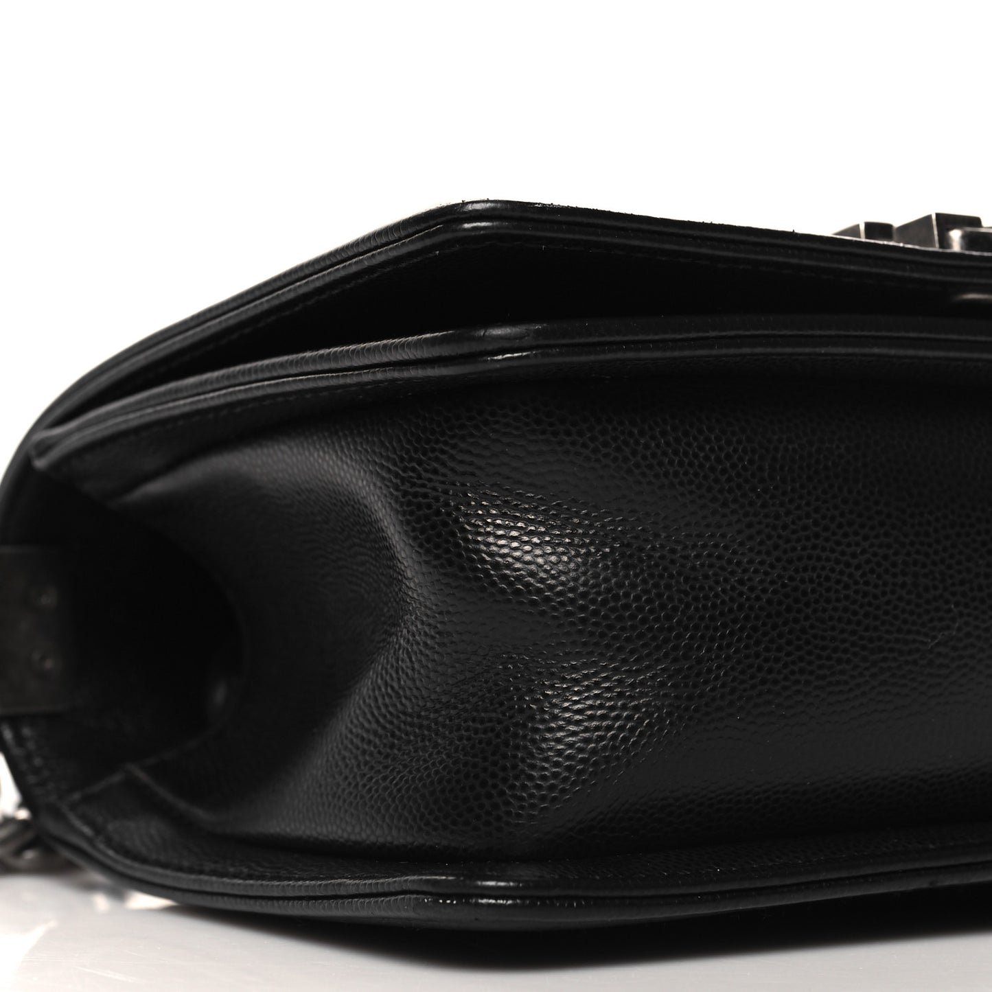 Caviar Quilted Small Boy Flap Black