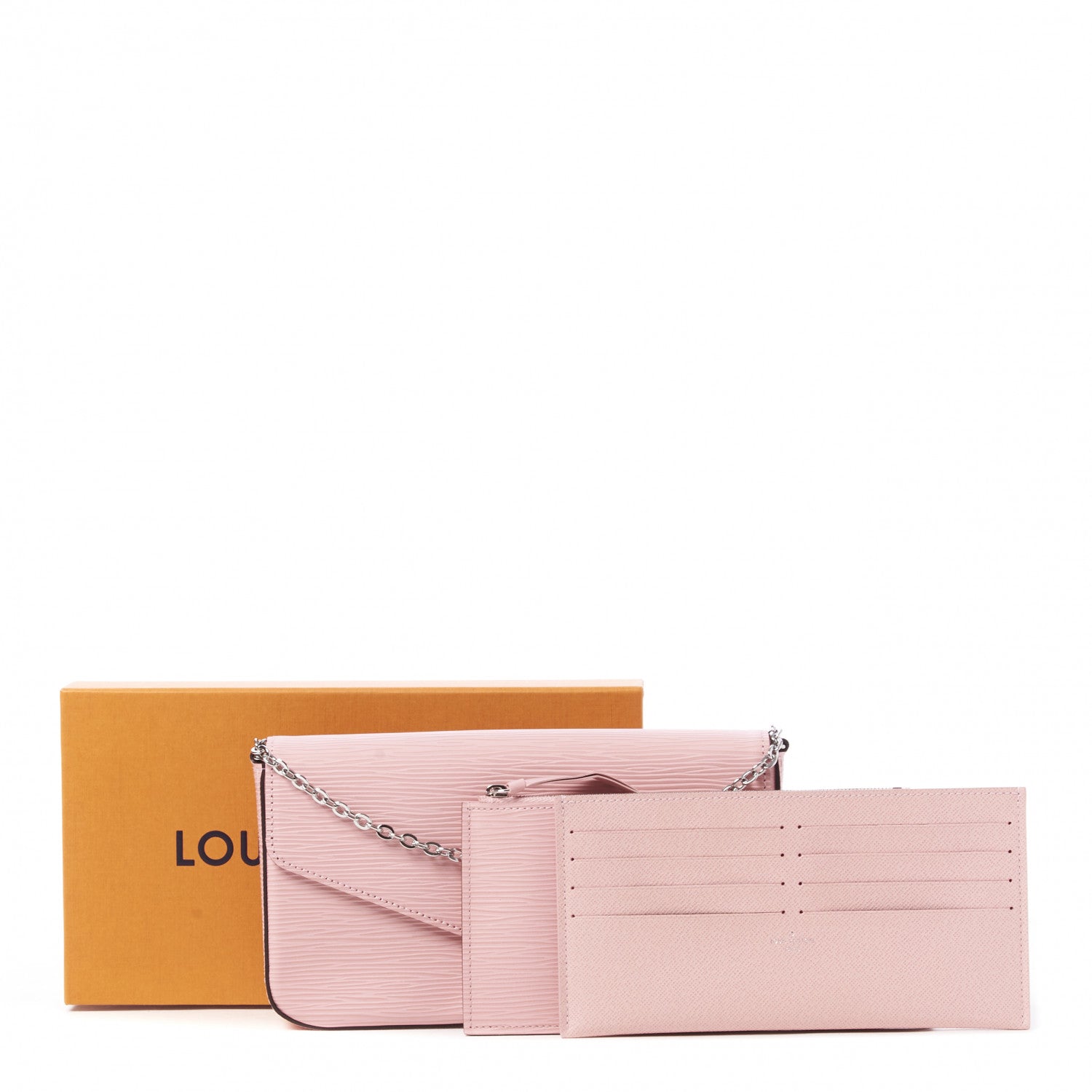 Louis Vuitton Epi Pochette Felicie Rose Ballerine 10 of 10