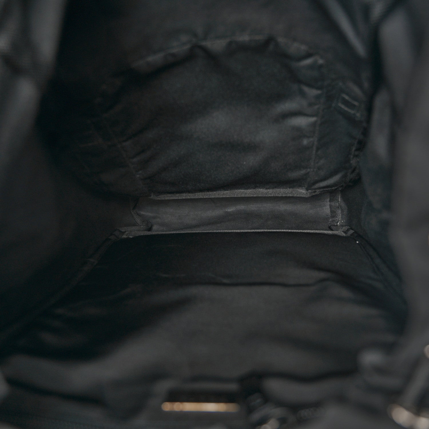 Prada Tessuto Nylon Montagna Double Buckle Backpack Black 5 of 11