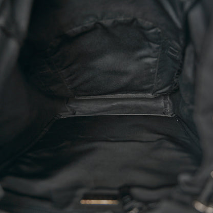 Prada Tessuto Nylon Montagna Double Buckle Backpack Black 5 of 11
