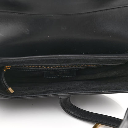 Christian Dior Calfskin Saddle Bag Black 5 of 12