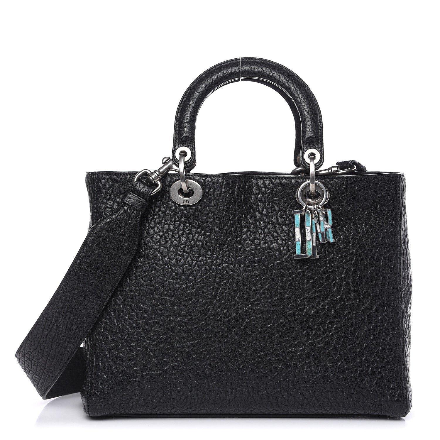 Christian Dior Canyon Grained Lambskin Large Lady Dior Black 1 of 15