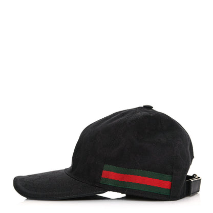 Gucci Monogram Web Baseball Hat S Black 3 of 8