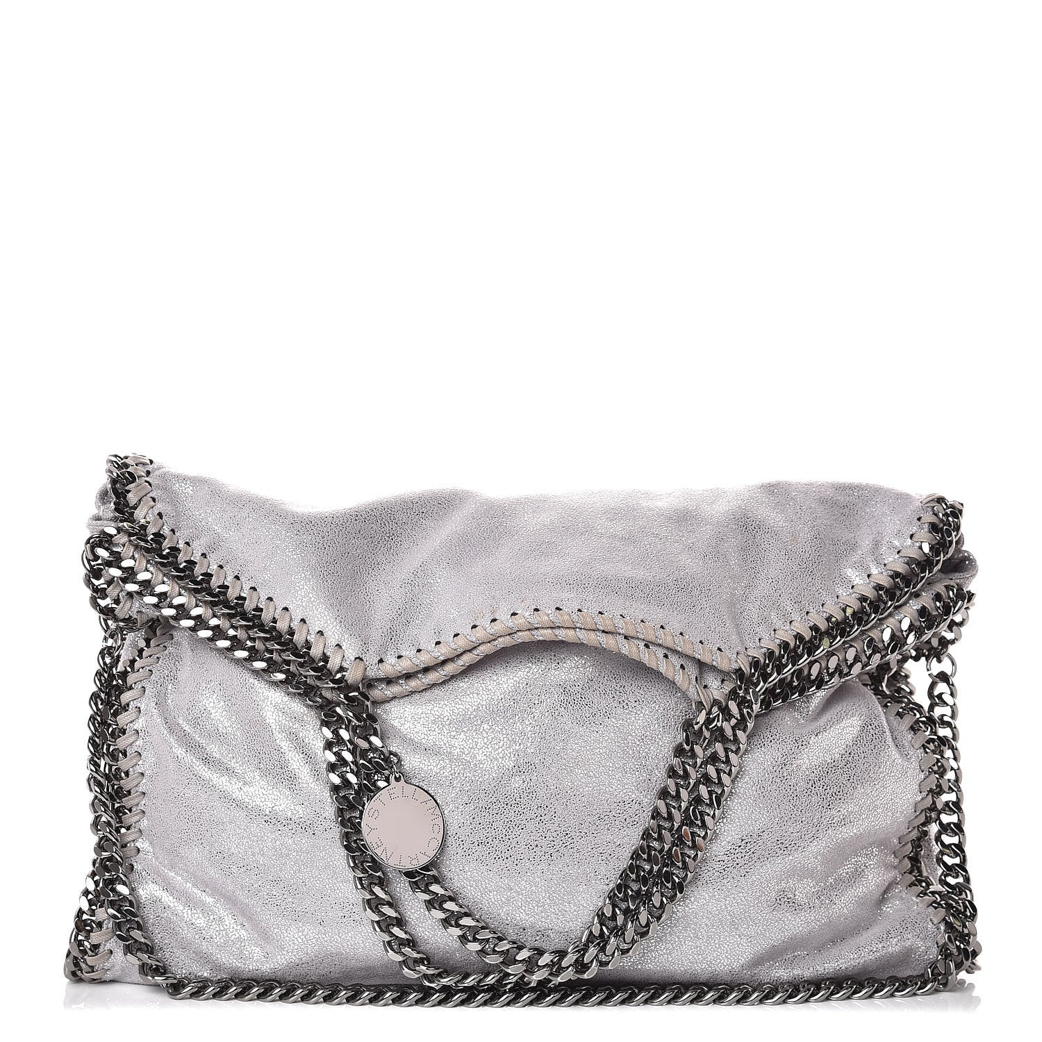 Stella McCartney Shaggy Deer Falabella Fold Over Tote Grey 1 of 10