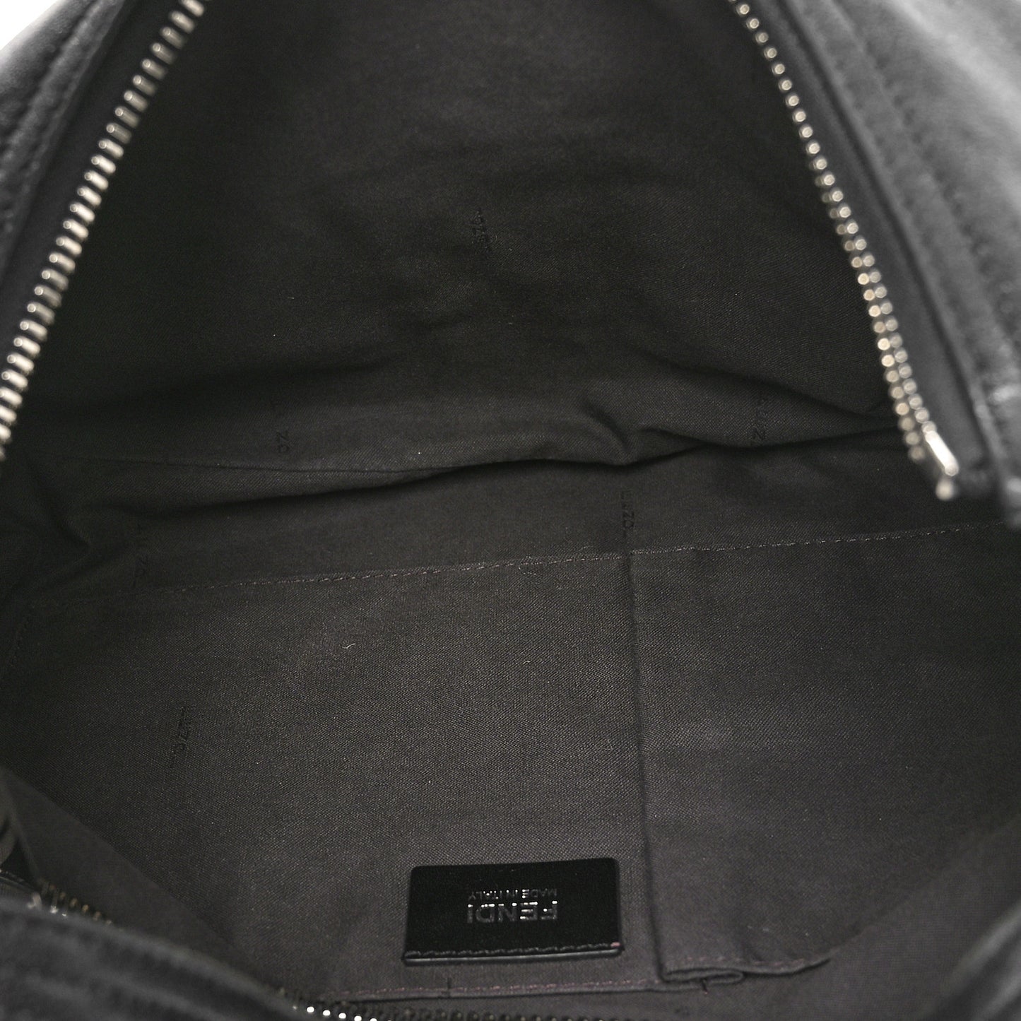 Sheepskin Zipper Hobo Black