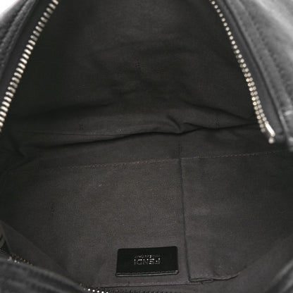 Fendi Sheepskin Zipper Hobo Black 5 of 10