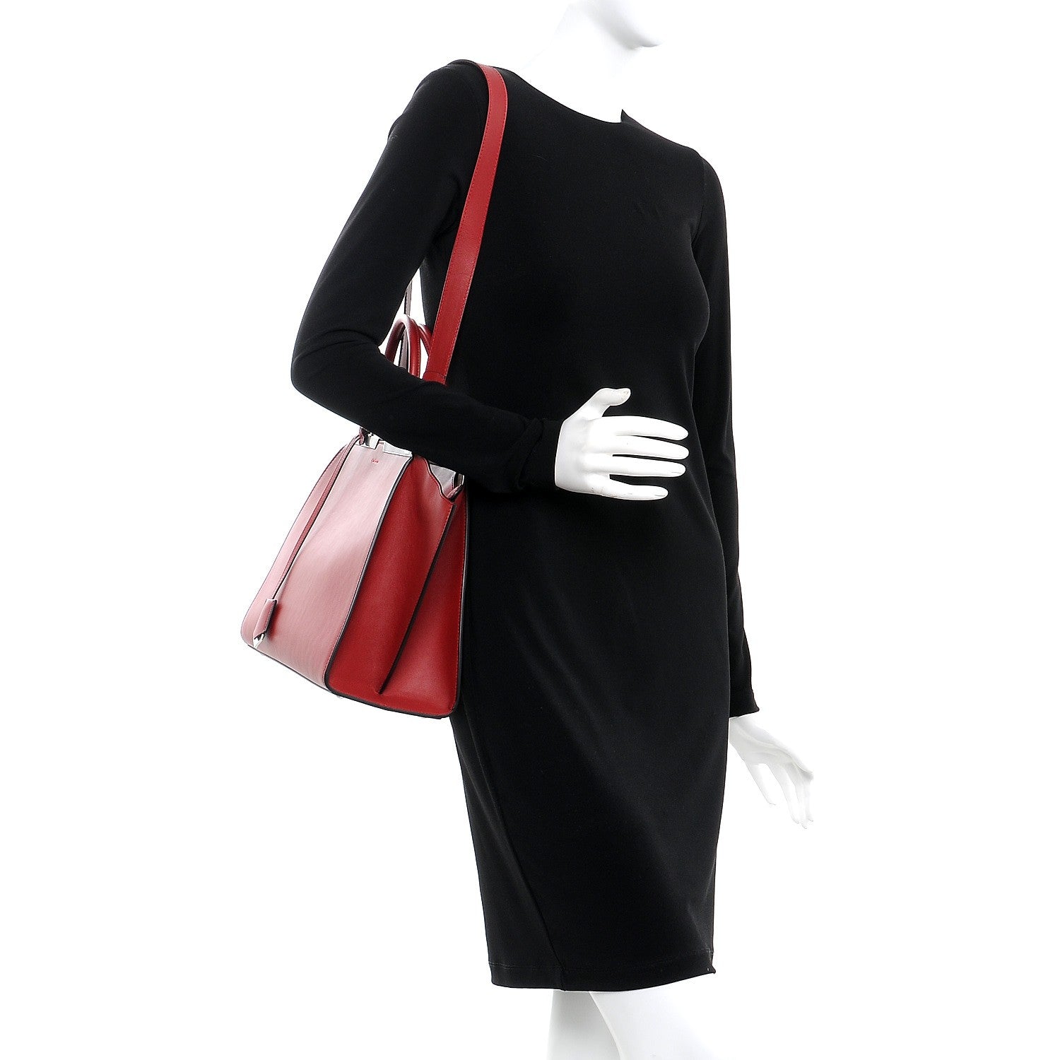 Fendi Vitello Dolce Petite 3Jours Tote Ribes 2 of 11