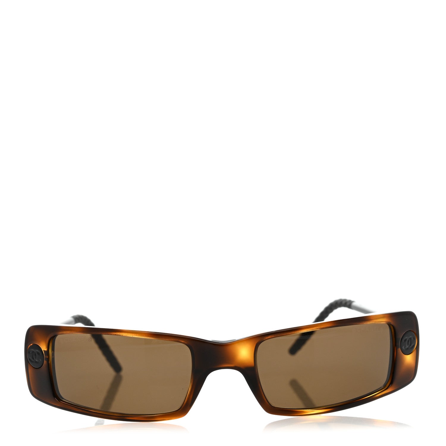 Chanel Rectangle Sunglasses 5036 Tortoise 2 of 7