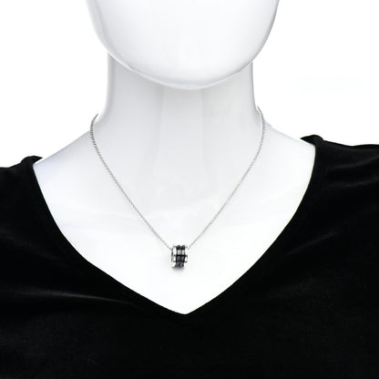 Bulgari Sterling Silver Ceramic Save The Children Pendant Necklace 2 of 5