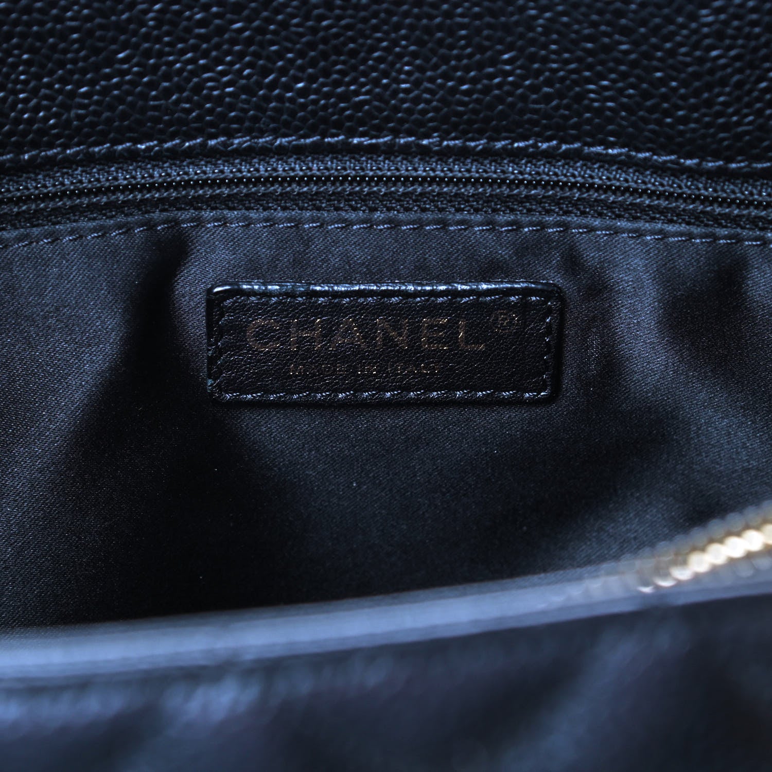 Chanel Caviar Quilted Grand Shopping Tote GST Black 7 of 9