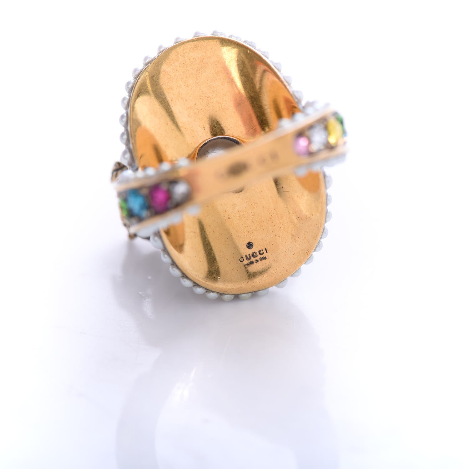 Gucci Swarovski Crystal Pearl Ring 16 Multicolor 5 of 6