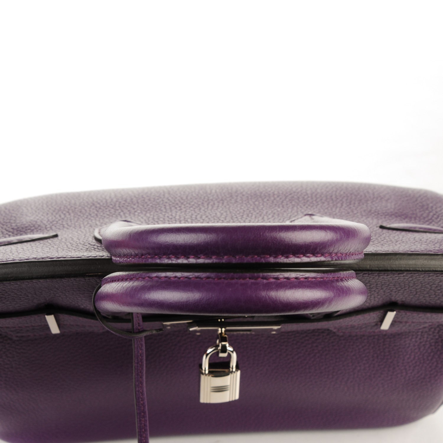 Hermes Taurillon Clemence Birkin 30 Ultraviolet 9 of 27
