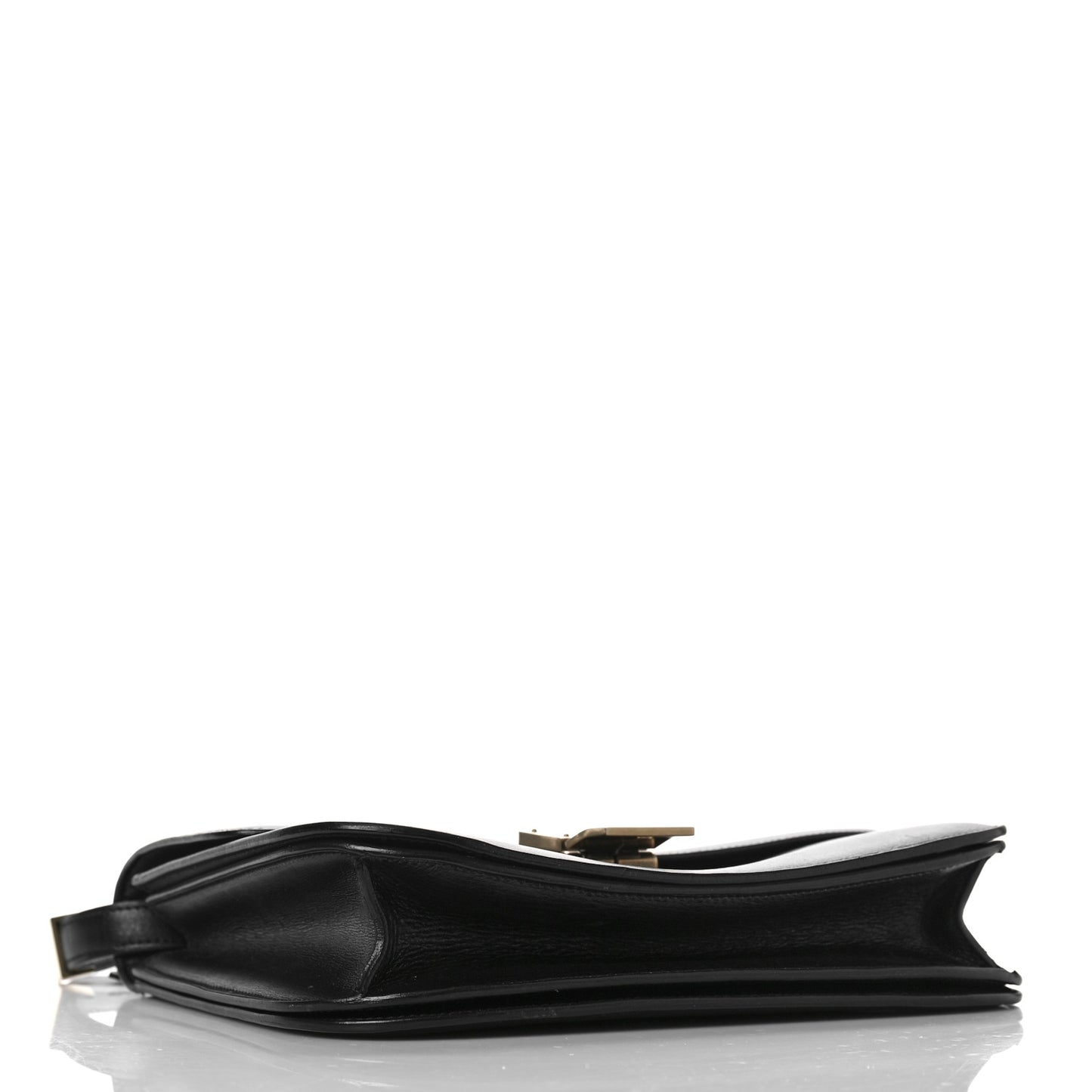Box Calfskin Medium Classic Box Flap Bag Black