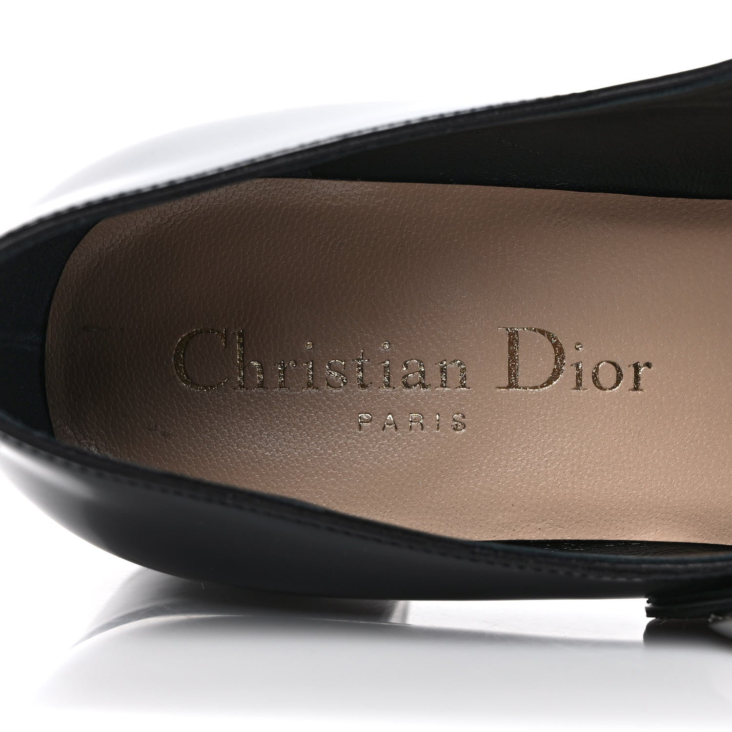 Christian Dior Brushed Calfskin Uniform 30mm Pumps 36 Black 7 of 8