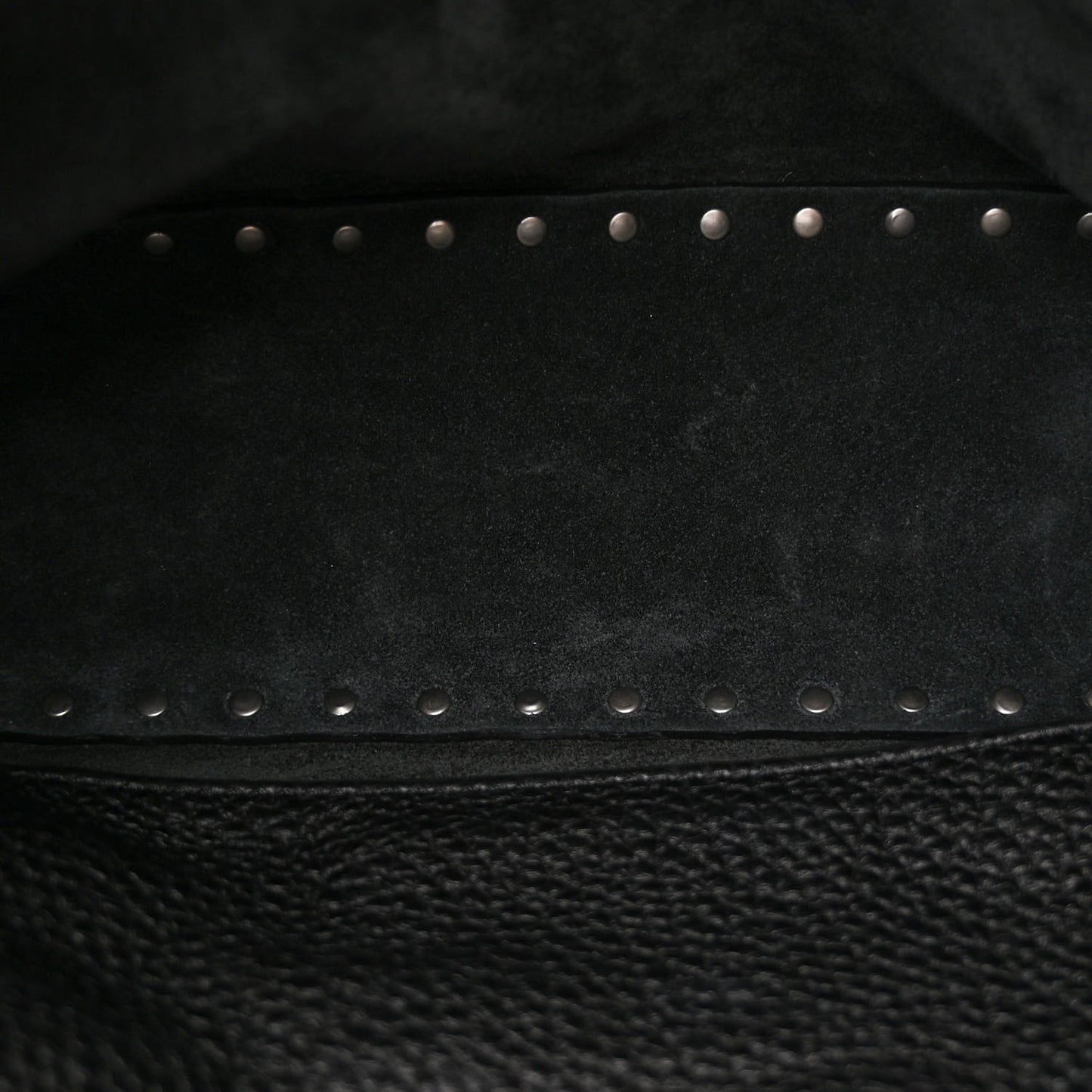 Pebbled Calfskin Tribal Small Guitar Strap Rockstud Rolling Flip-Lock Messenger Bag Black