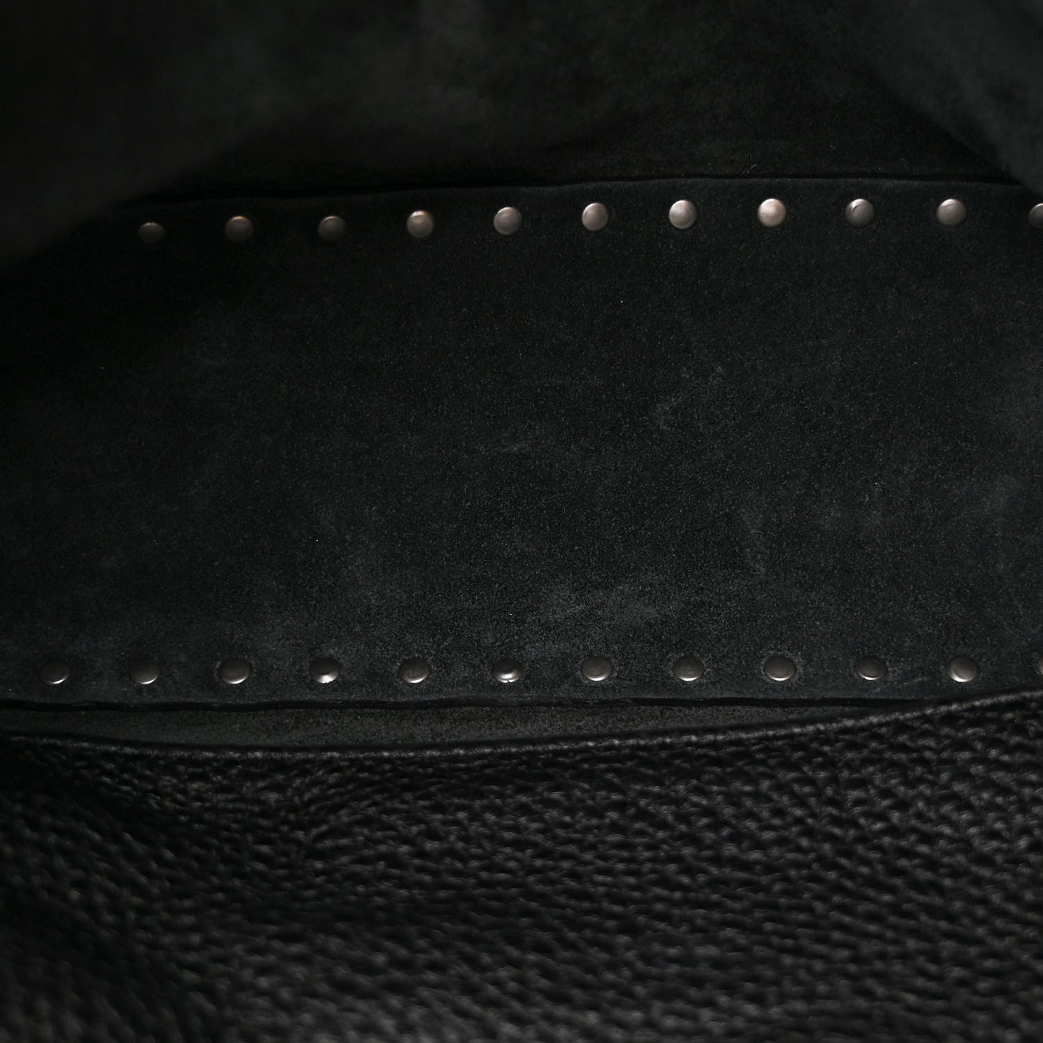 Valentino Garavani Pebbled Calfskin Tribal Small Guitar Strap Rockstud Rolling Flip-Lock Messenger Bag Black 5 of 9