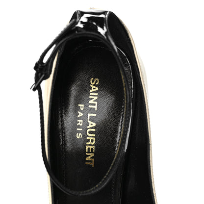 Saint Laurent Patent Calfskin Zoe 85 Pumps 36.5 Coquille Black 8 of 8