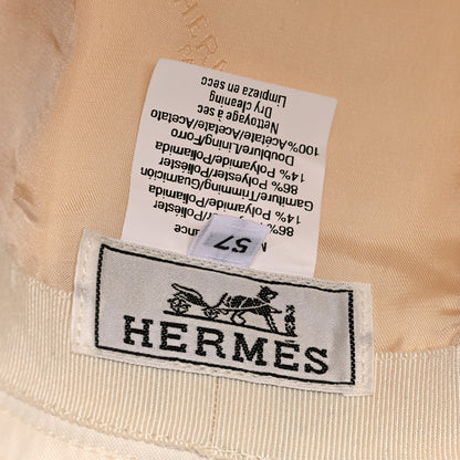 Hermes Toile Lucy Bucket Hat 57 Ecru Marine 5 of 6