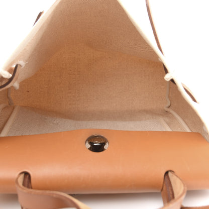 Hermes Toile Vache Calfskin Herbag 30 PM Natural 5 of 16