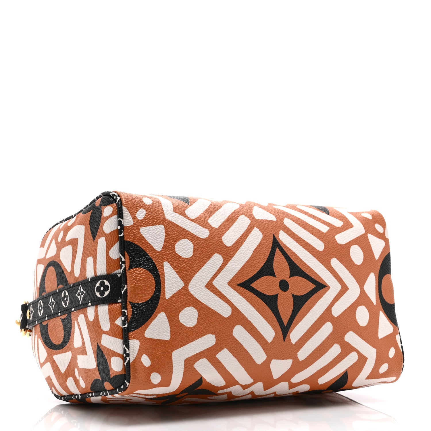 Louis Vuitton Monogram Giant Crafty Speedy Bandouliere 25 Creme Caramel 4 of 9