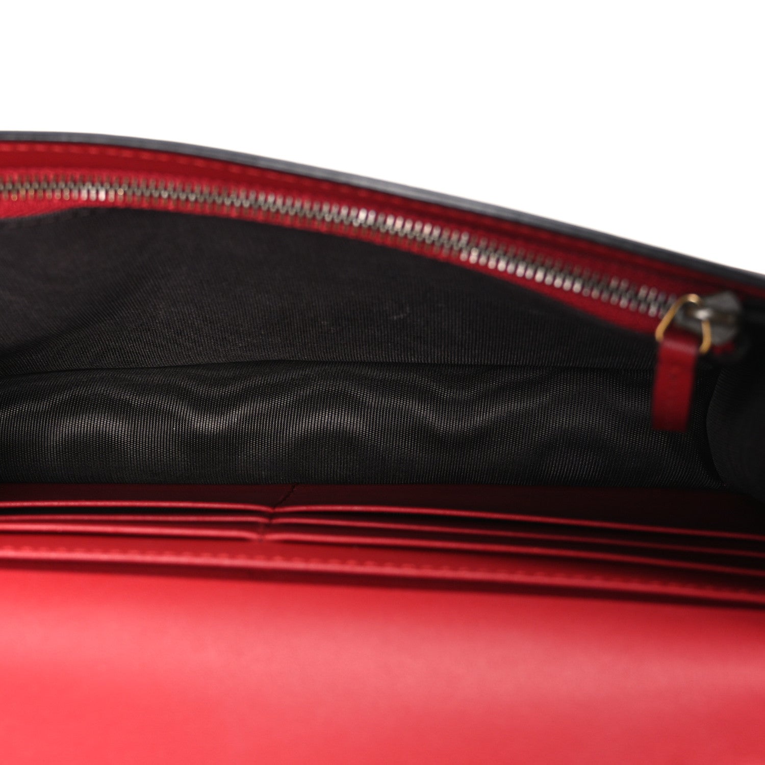 Gucci Calfskin Queen Margaret Chain Wallet Blue Agata Hibiscus Red Mystic White 5 of 9