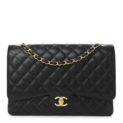Chanel Caviar Quilted Maxi Double Flap Black 1 of 11