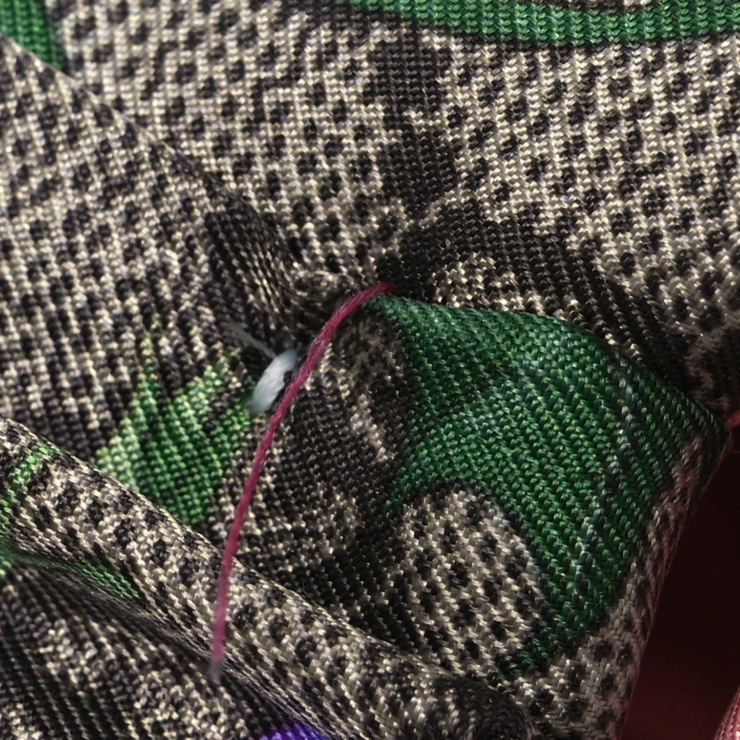 Silk Monogram Flora Print Headband M Pink