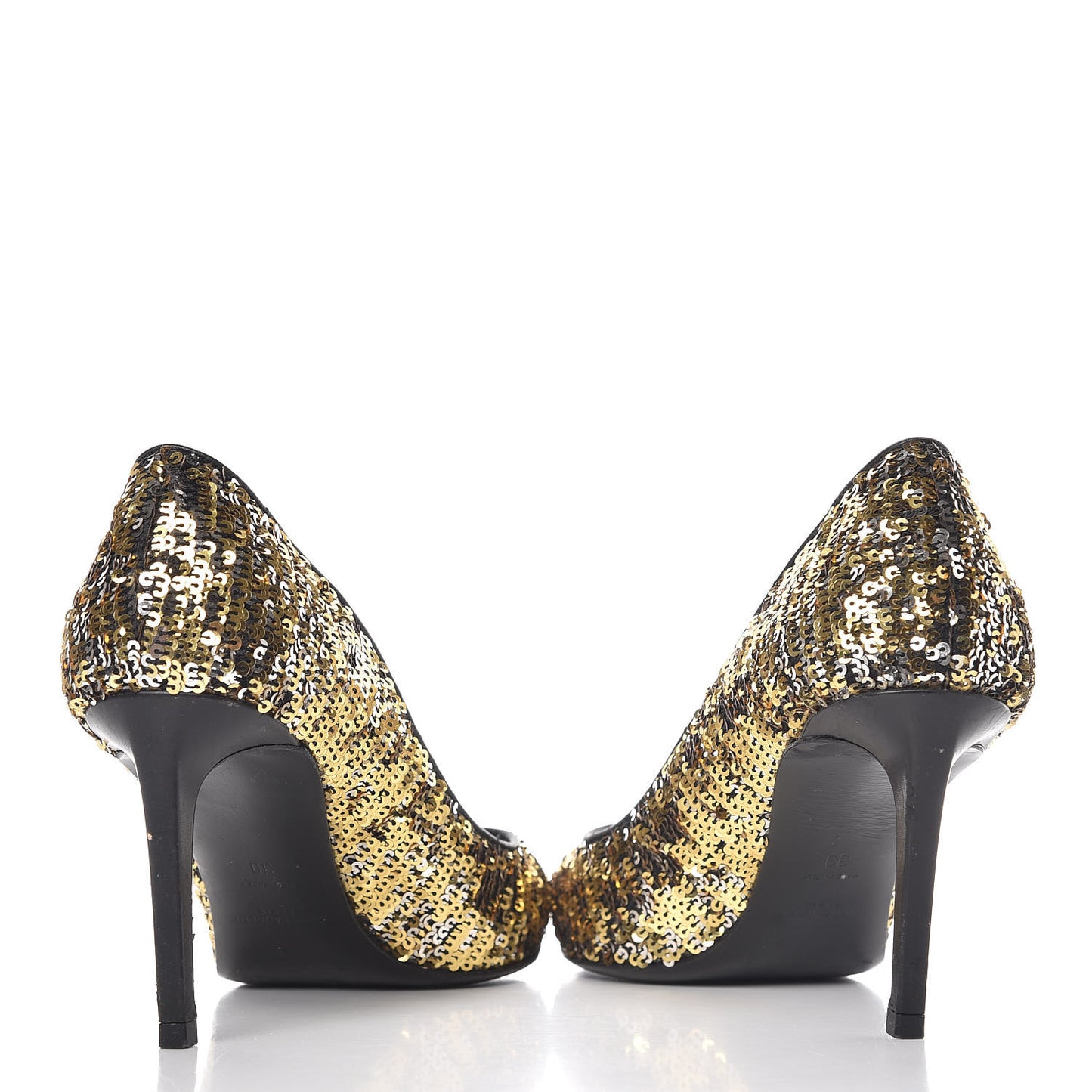 Sequin Paris 80 Pumps 39 Gold Silver