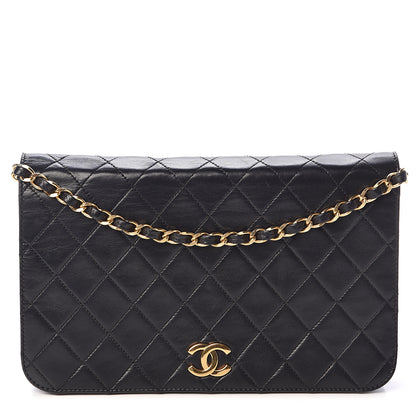 Chanel Lambskin Quilted Small Single Flap Bag Black 1 of 10