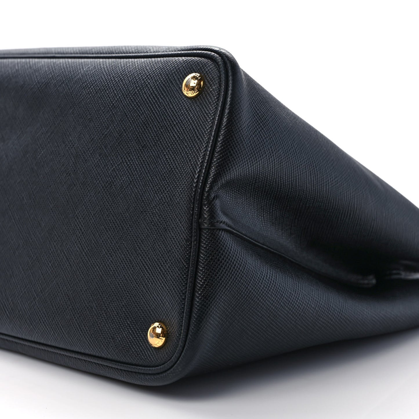 Saffiano Cuir Large Double Bag Black Mughetto