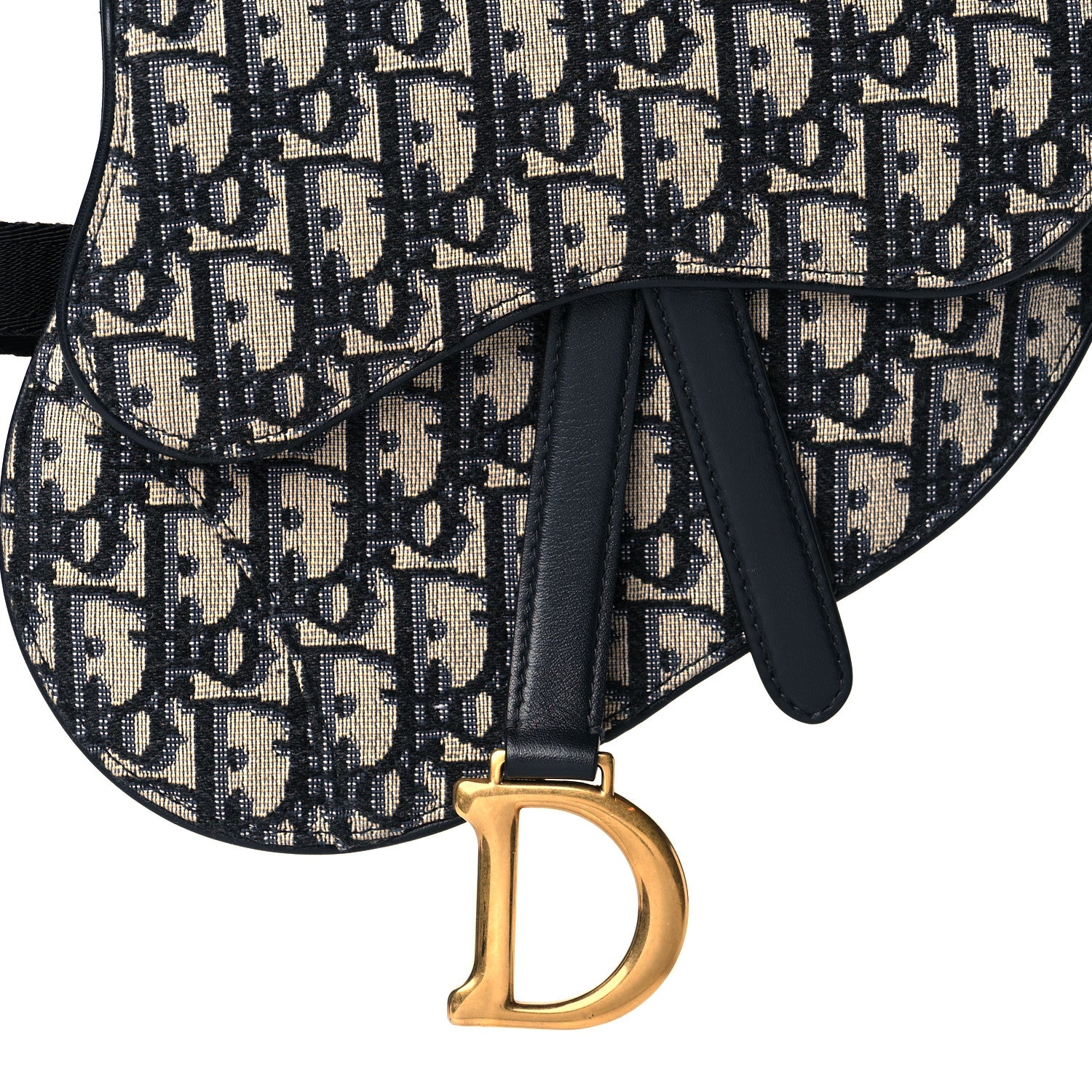 Christian Dior Oblique Saddle Belt Pouch Blue 6 of 8