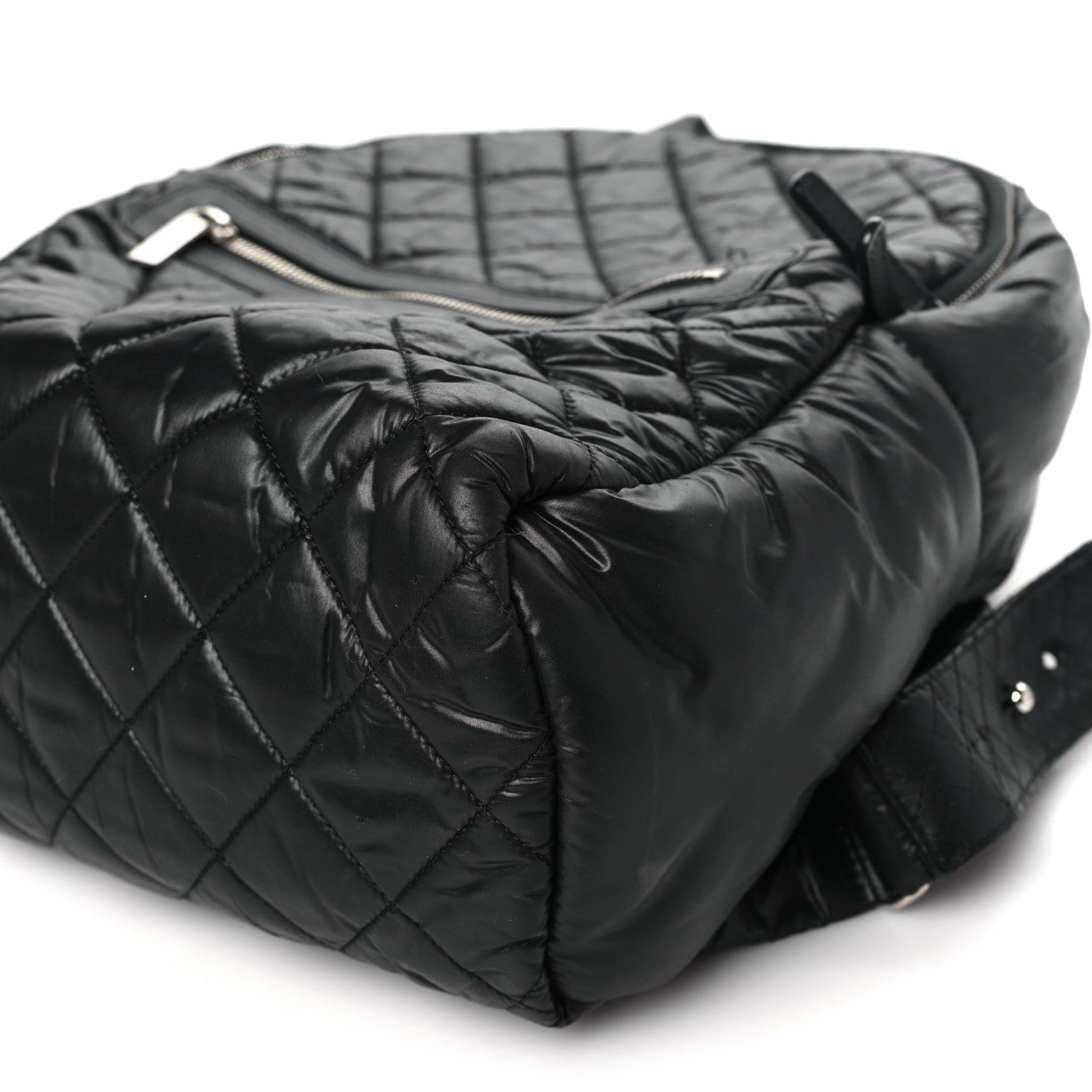 Chanel Nylon Quilted Coco Cocoon Backpack Black 10 of 10