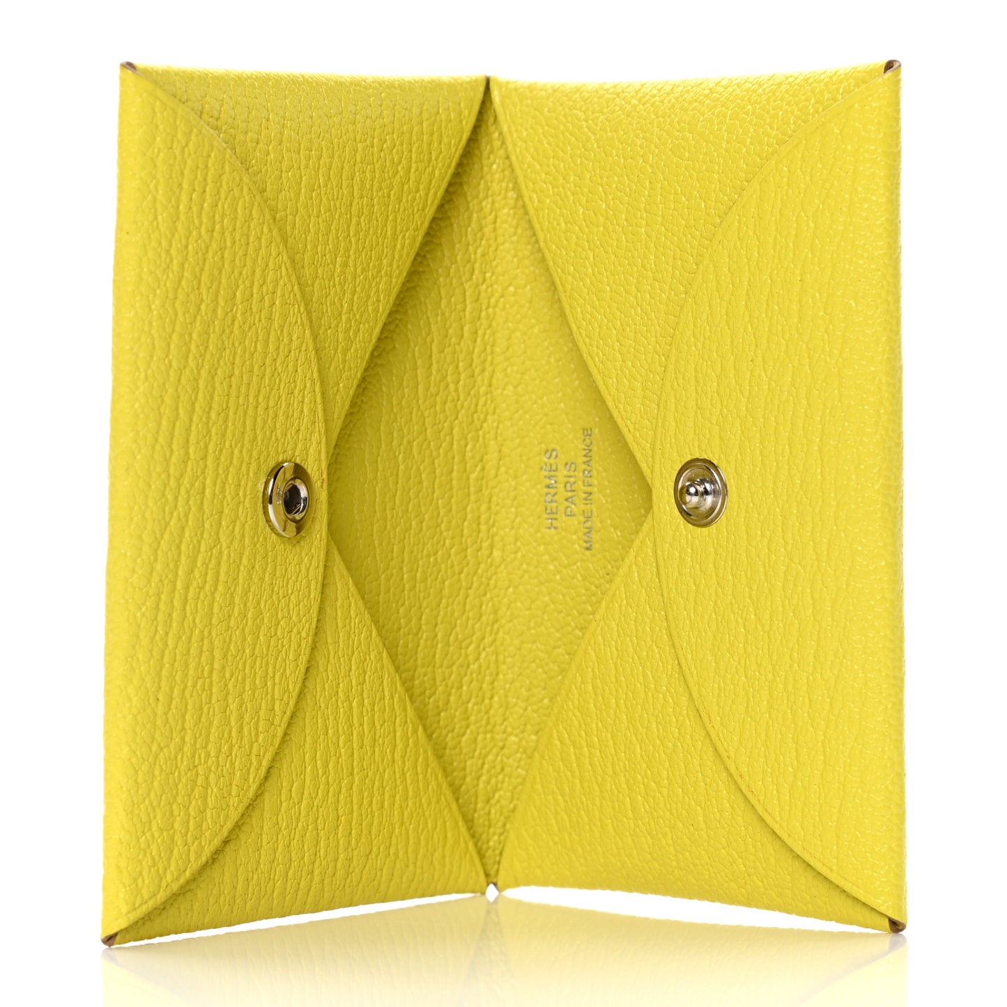 Chevre Mysore Calvi Card Case Lime