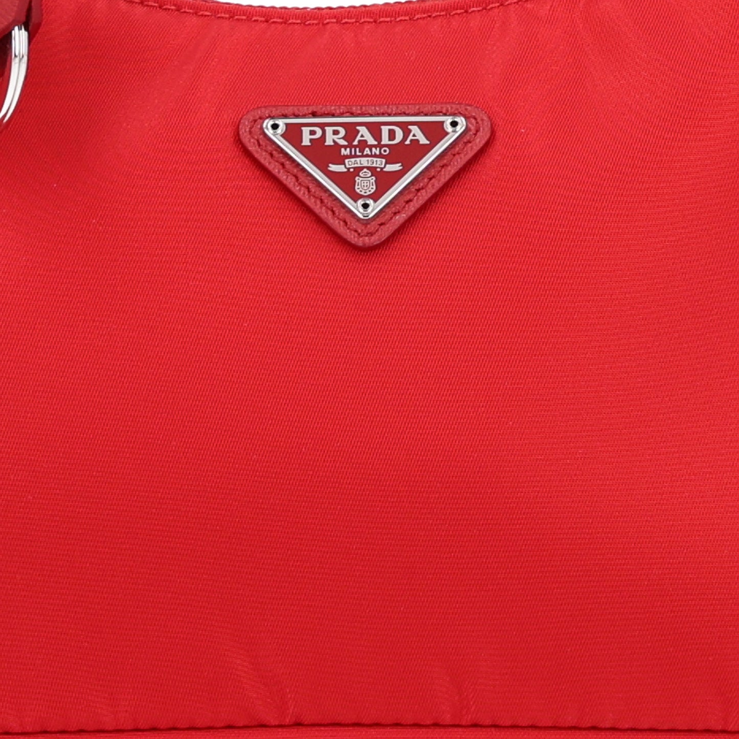 Tessuto Nylon Mini Re-Edition 2000 Bag Rosso