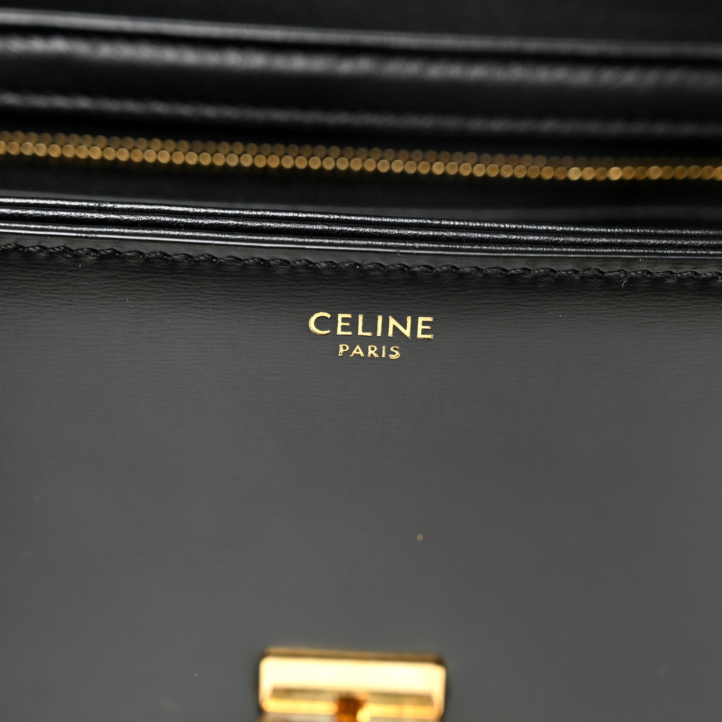 Shiny Calfskin Teen Triomphe Black