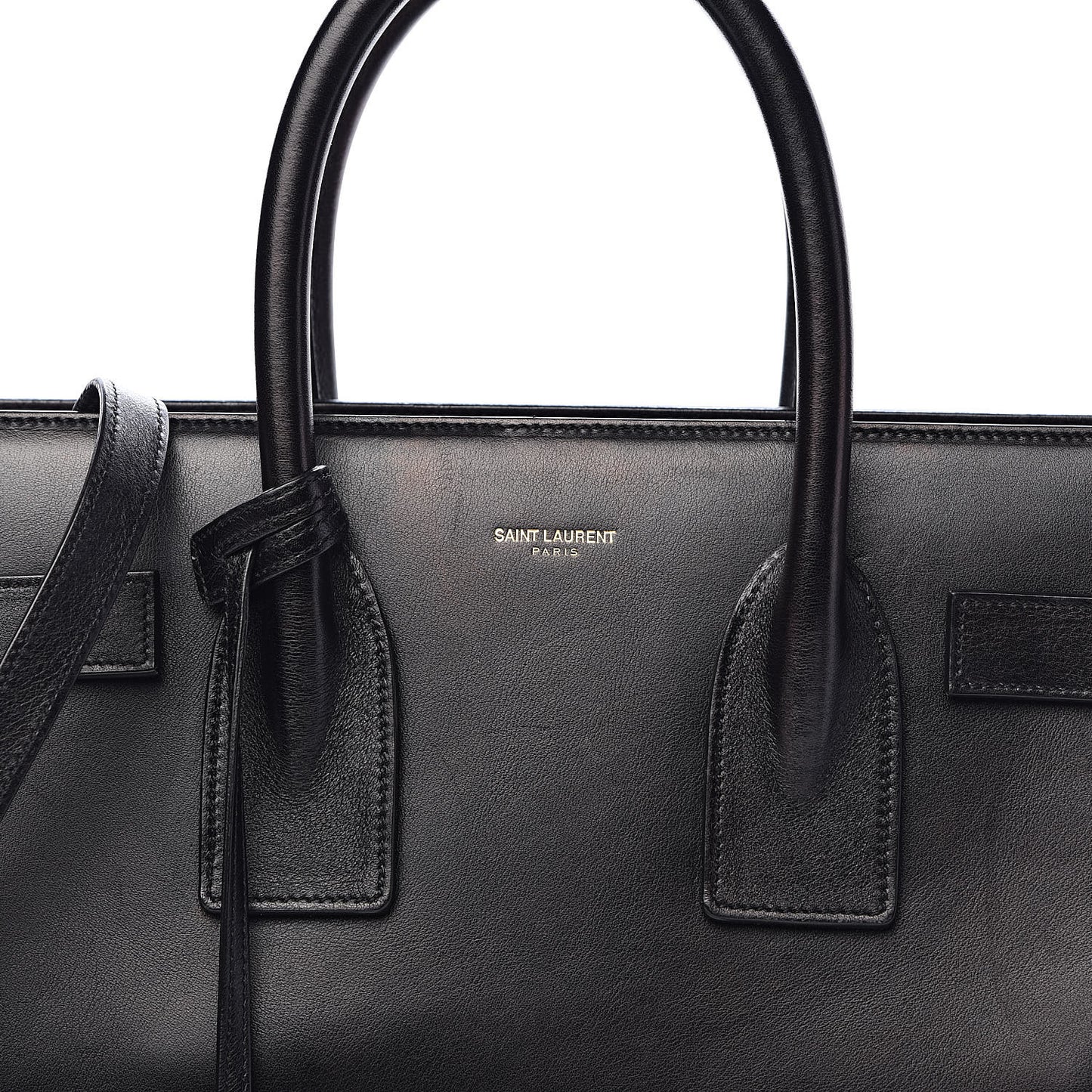 Calfskin Small Sac De Jour Black