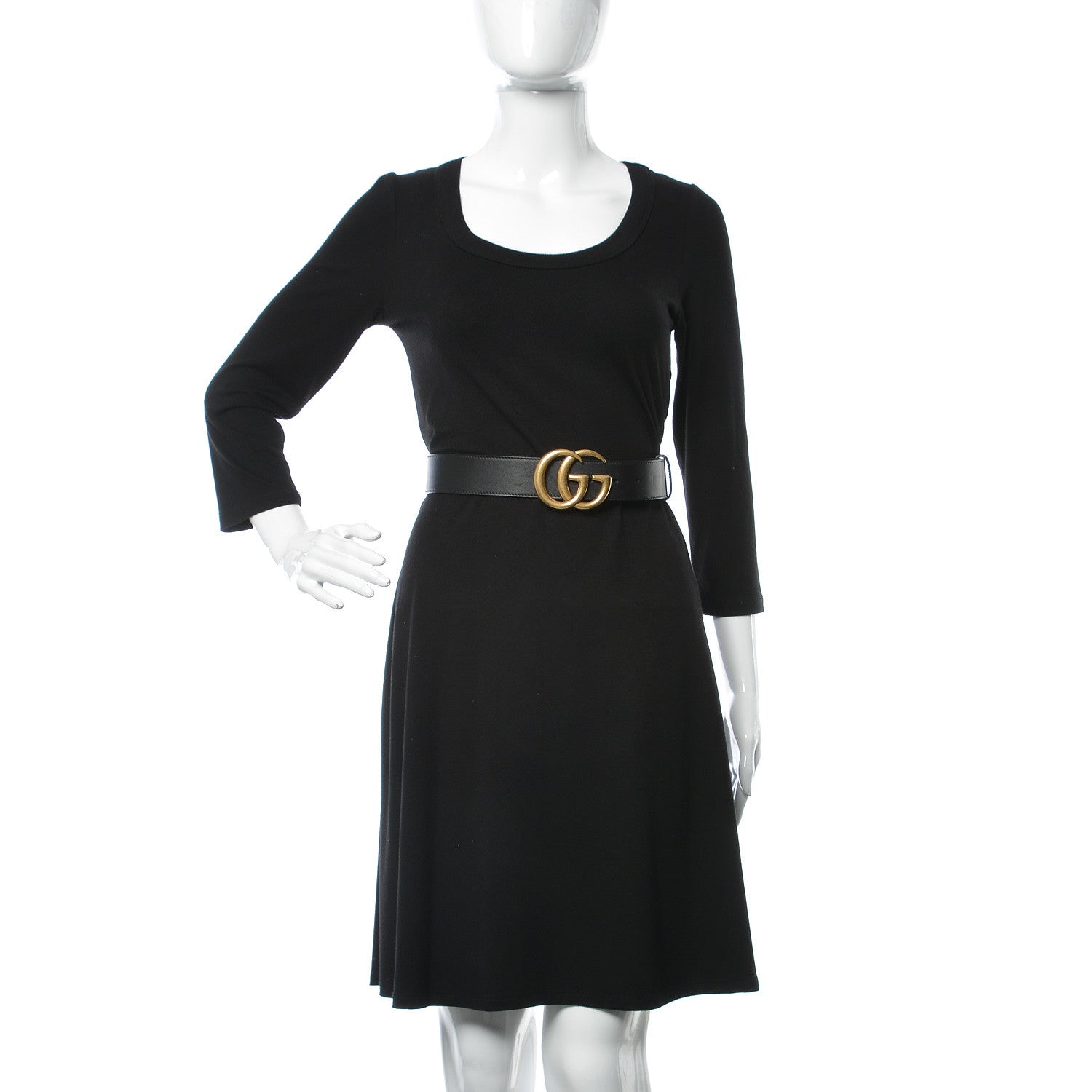 Gucci Calfskin Double G 40mm Belt 85 34 Black 2 of 7