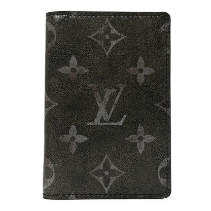 Louis Vuitton Brushed Monogram Pocket Organizer Black White 1 of 7