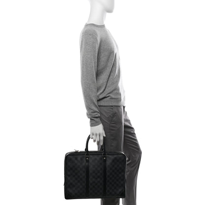 Louis Vuitton Damier Graphite Porte Documents Voyage PM 2 of 10