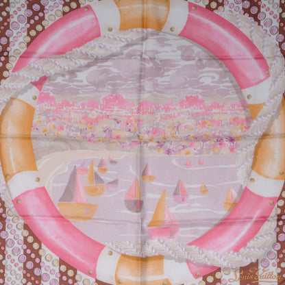 Louis Vuitton Silk Carre Escale Square Scarf Fuchsia 1 of 5