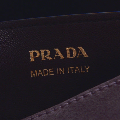 Prada Scamosciato Suede Medium Double Bag Tote Grigio 6 of 8