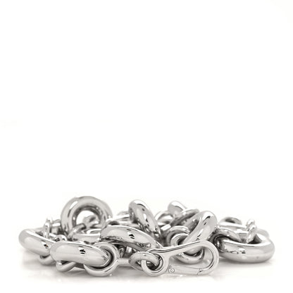 Loewe Aluminum Stainless Steel Chunky Donut Chain Shoulder Strap Silver 1 of 4