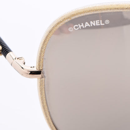 Chanel Pilot Fall Sunglasses 4227 Gold 7 of 7