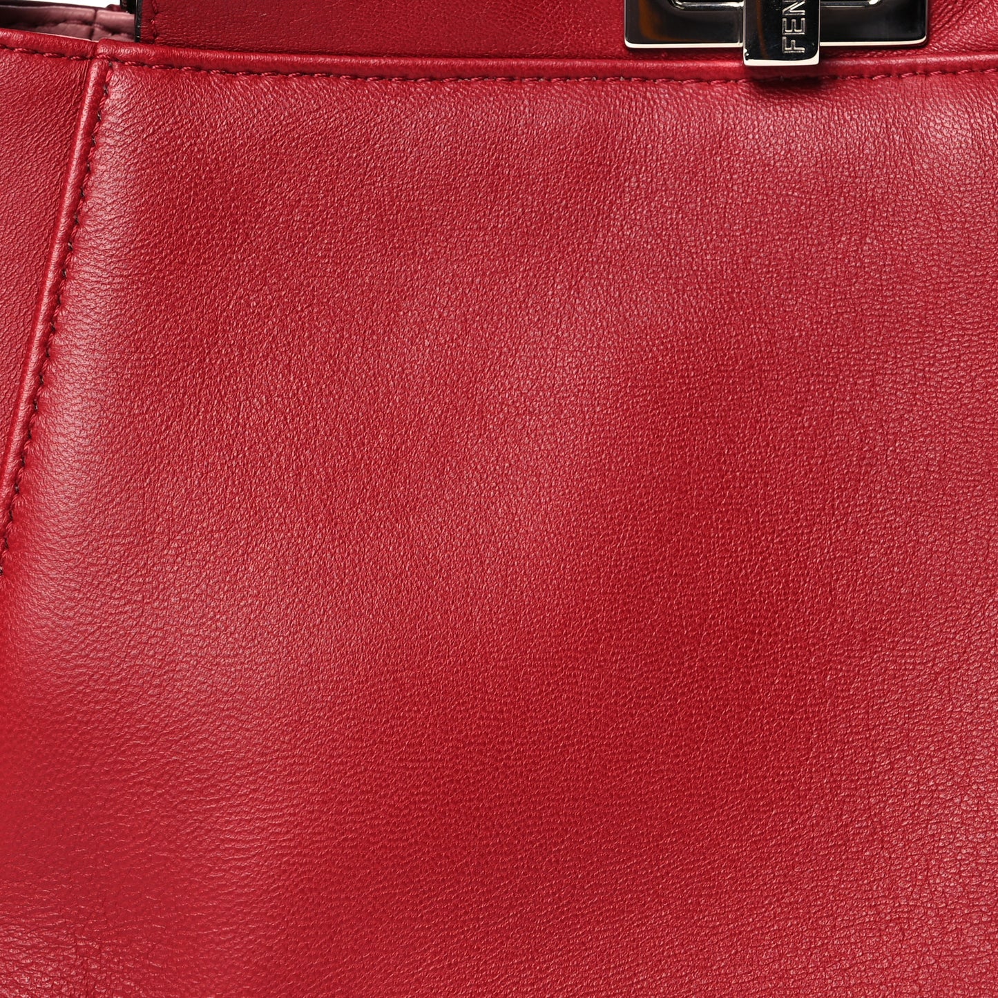 Nappa Elaphe Monster Eyes Mini Peekaboo Iconic Satchel Ruby Bois de Rose Natural