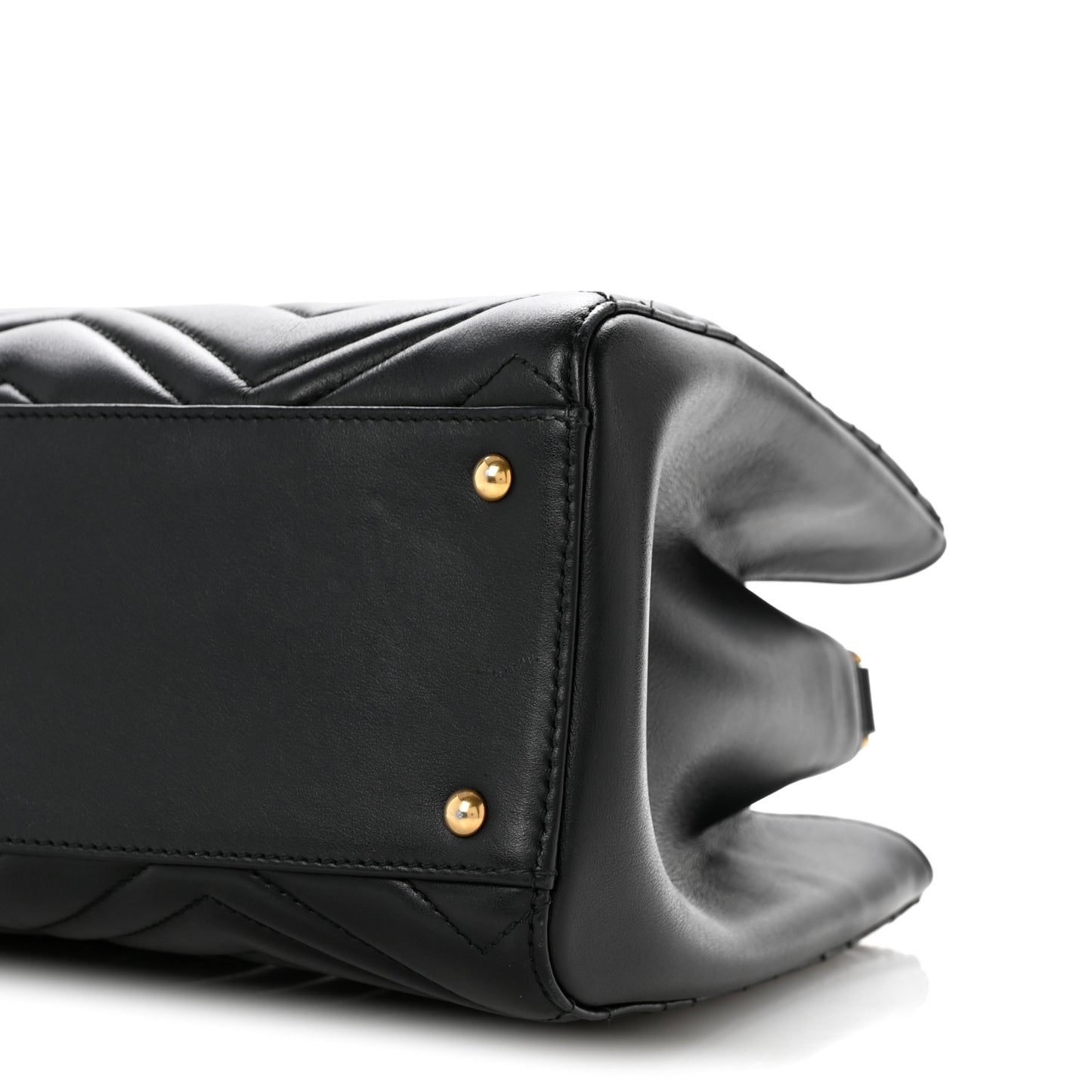 Calfskin Matelasse Small GG Marmont Tote Black
