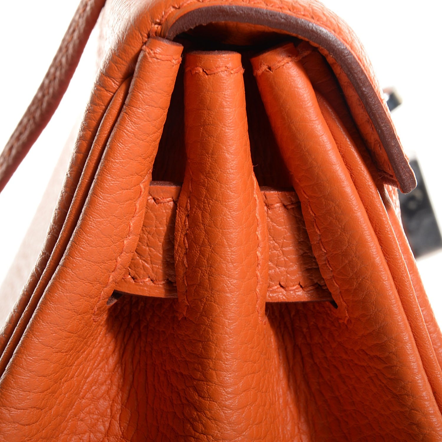 Hermes Togo Kelly Retourne 32 Orange 17 of 22