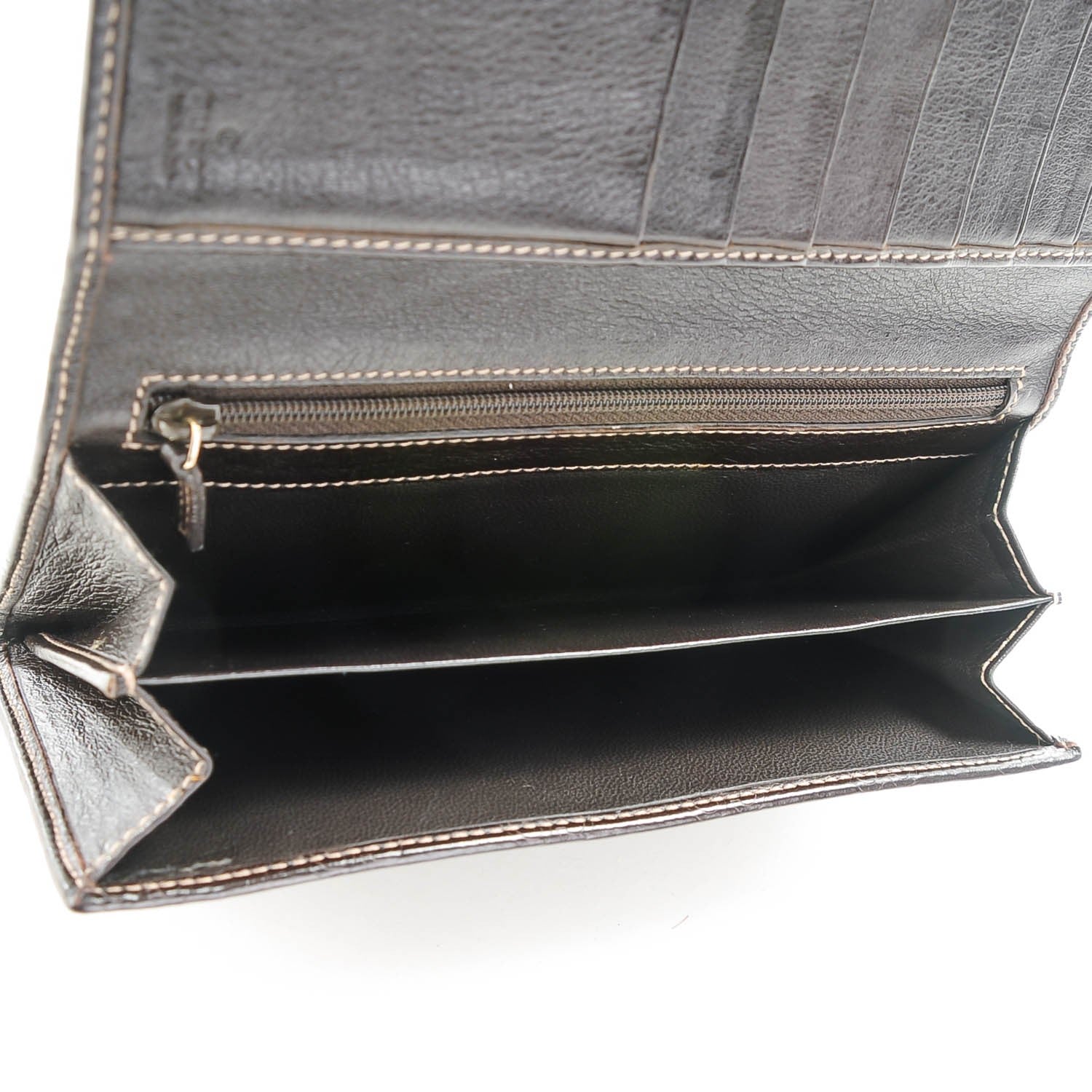 Gucci Guccissima Signature GG Pierce Continental Wallet Chocolate 7 of 7