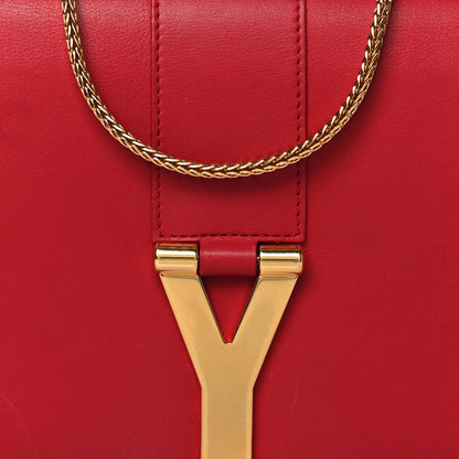 Saint Laurent Calfskin Classic Y Ligne Chain Wallet Vermillion 7 of 10
